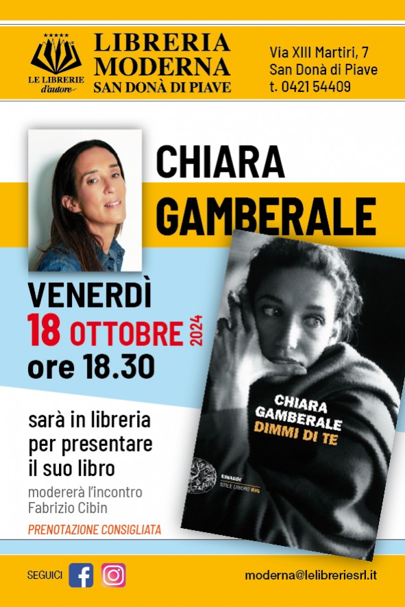 Chiara Gamberale presenta "Dimmi di te"