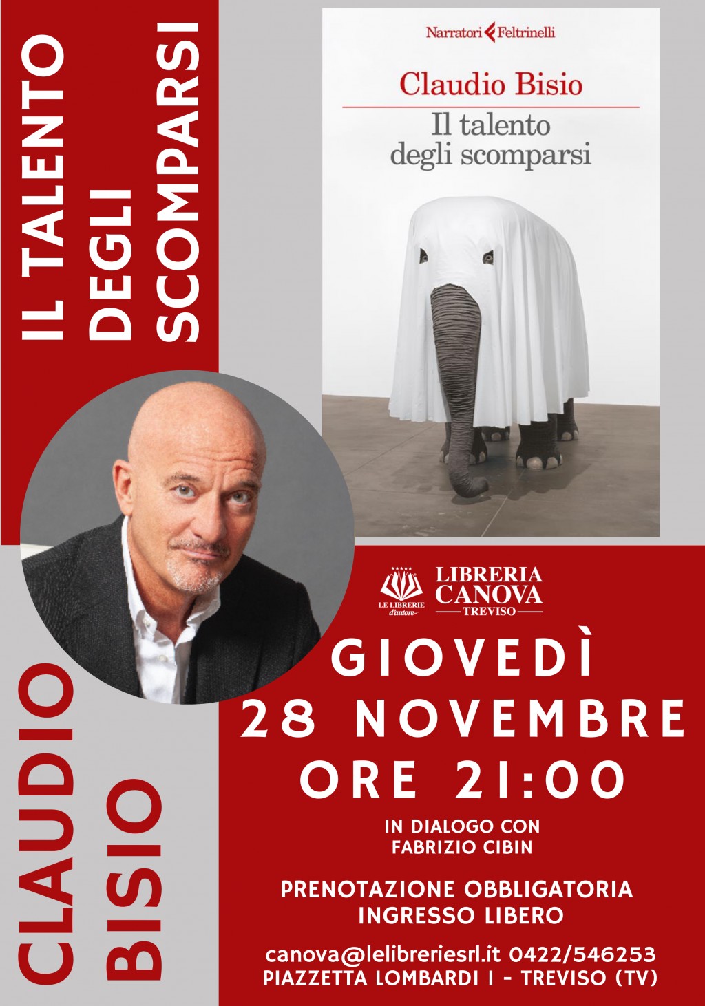 CLAUDIO BISIO presenta IL TALENTO DEGLI SCOMPARSI