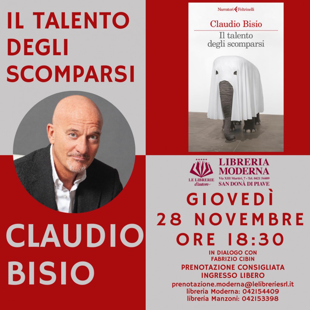 Claudio Bisio presenta "Il talento degli scomparsi"