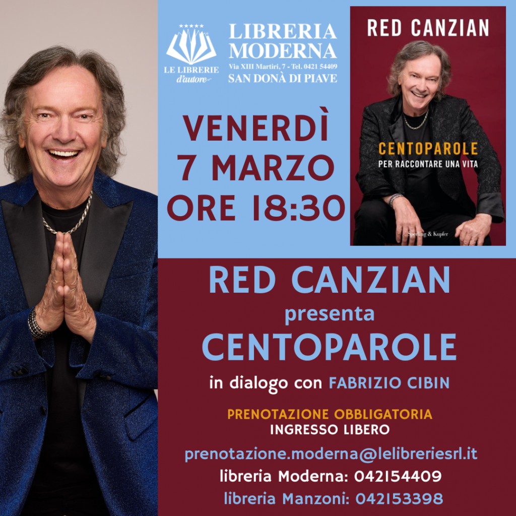 Red Canzian presenta "Centoparole"